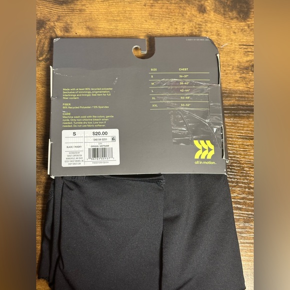 All in Motion Men's Heavyweight Thermal Undershirt in black. - Picture 7 of 9